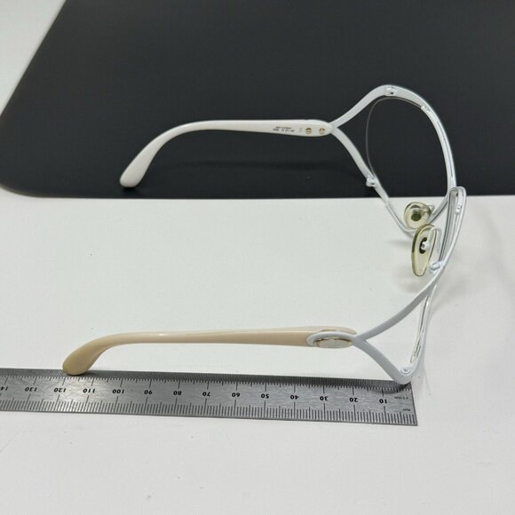 Christian Dior Vintage Sunglasses White 2056 70 Size 67mm No Lenses - Picture 14 of 16